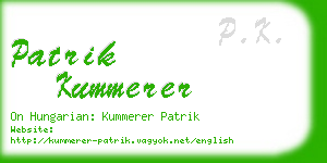 patrik kummerer business card